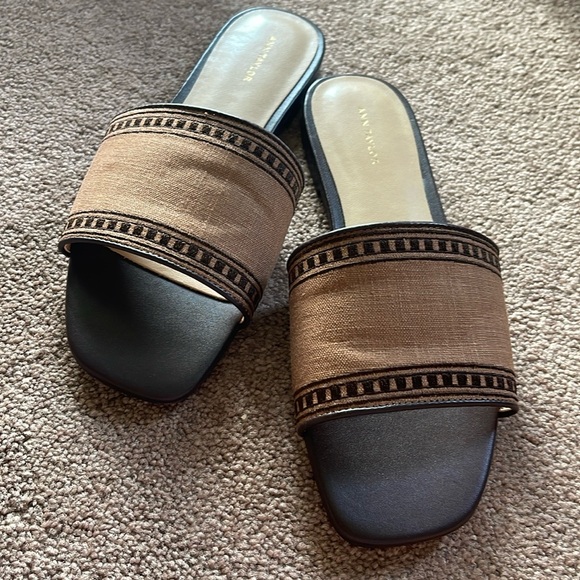 Ann Taylor Embroidered Flats sandals size 7 new - Picture 1 of 4